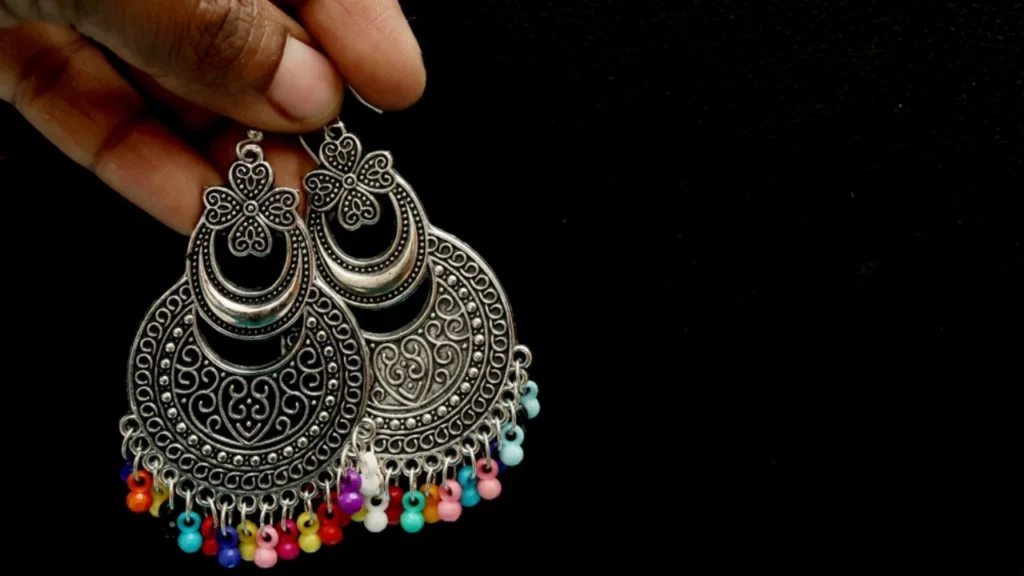 Oxidised Artificial Jewellery Earrings