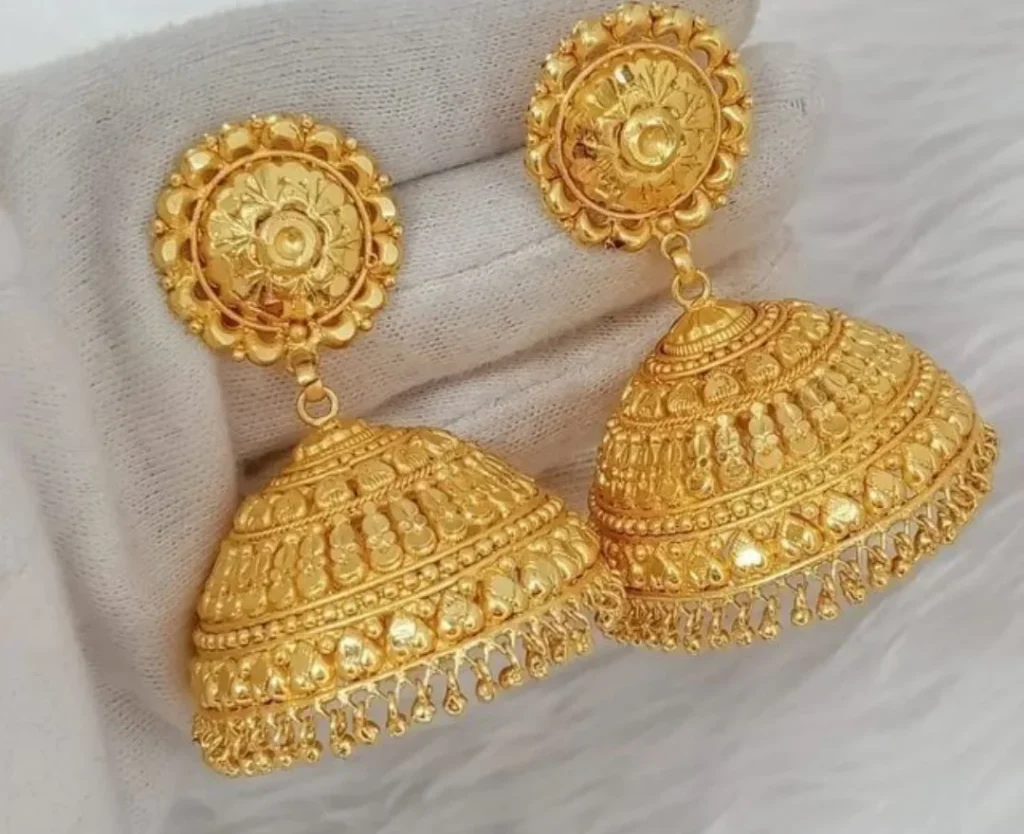 Gold plated jhumka