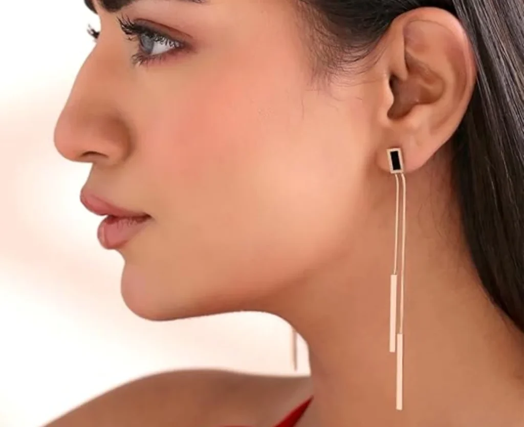 Long dangler earrings for women