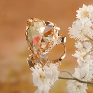 Artificial Crystal Rhinestone Band Ring