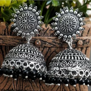 Oxidised Jhumka Earrings | Traditional Jewellery for Women and Girls