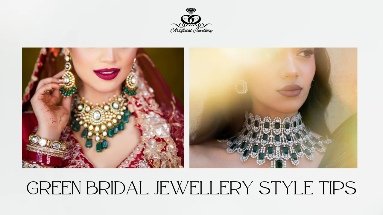 How to style green bridal jewellery