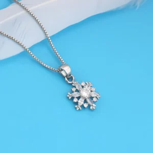 Silver Snowflake Necklace | Gifts for Women & Girls